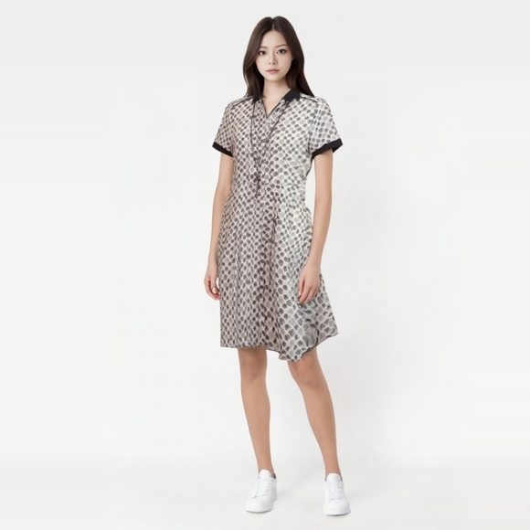 Jason Wu for Target Black White and Gray Geometric Shirt Dress‎ - Picture 1 of 6